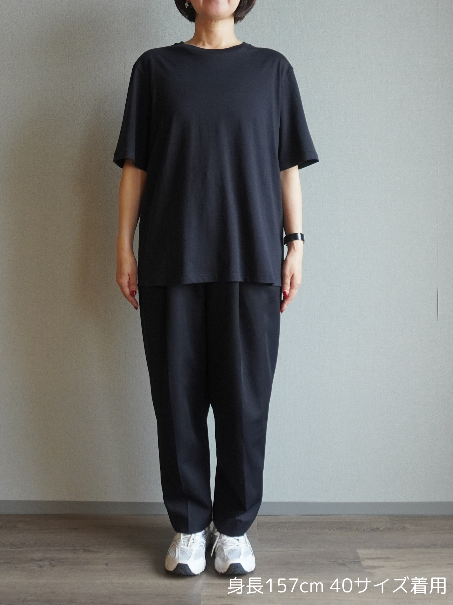 スビンコットンレギュラーTシャツ BLACK