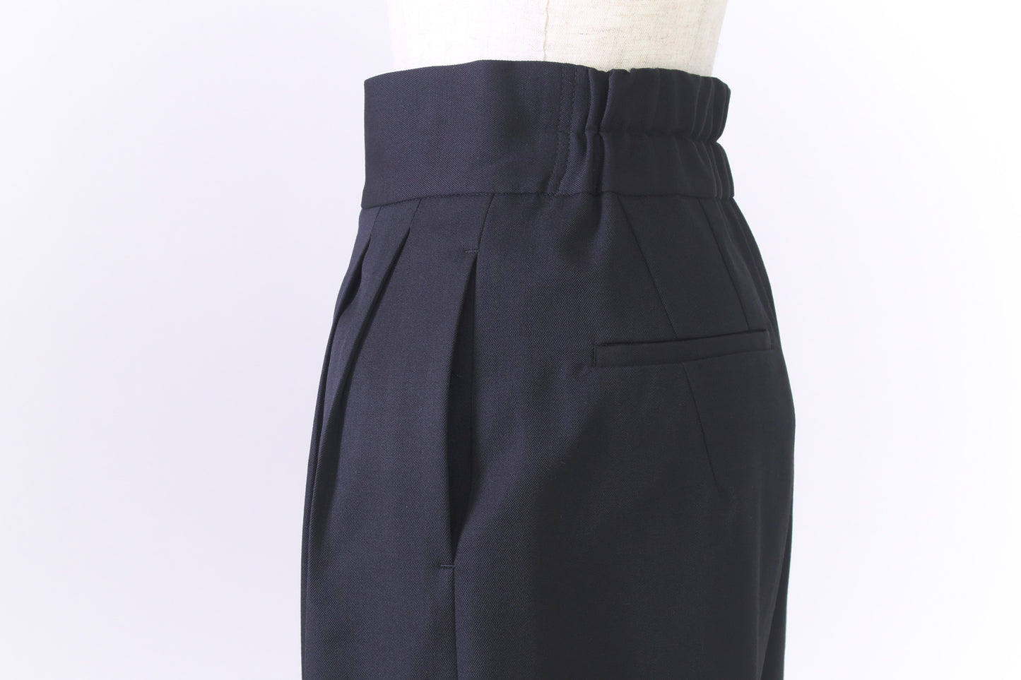 ハイウエストワイドパンツ ブラック