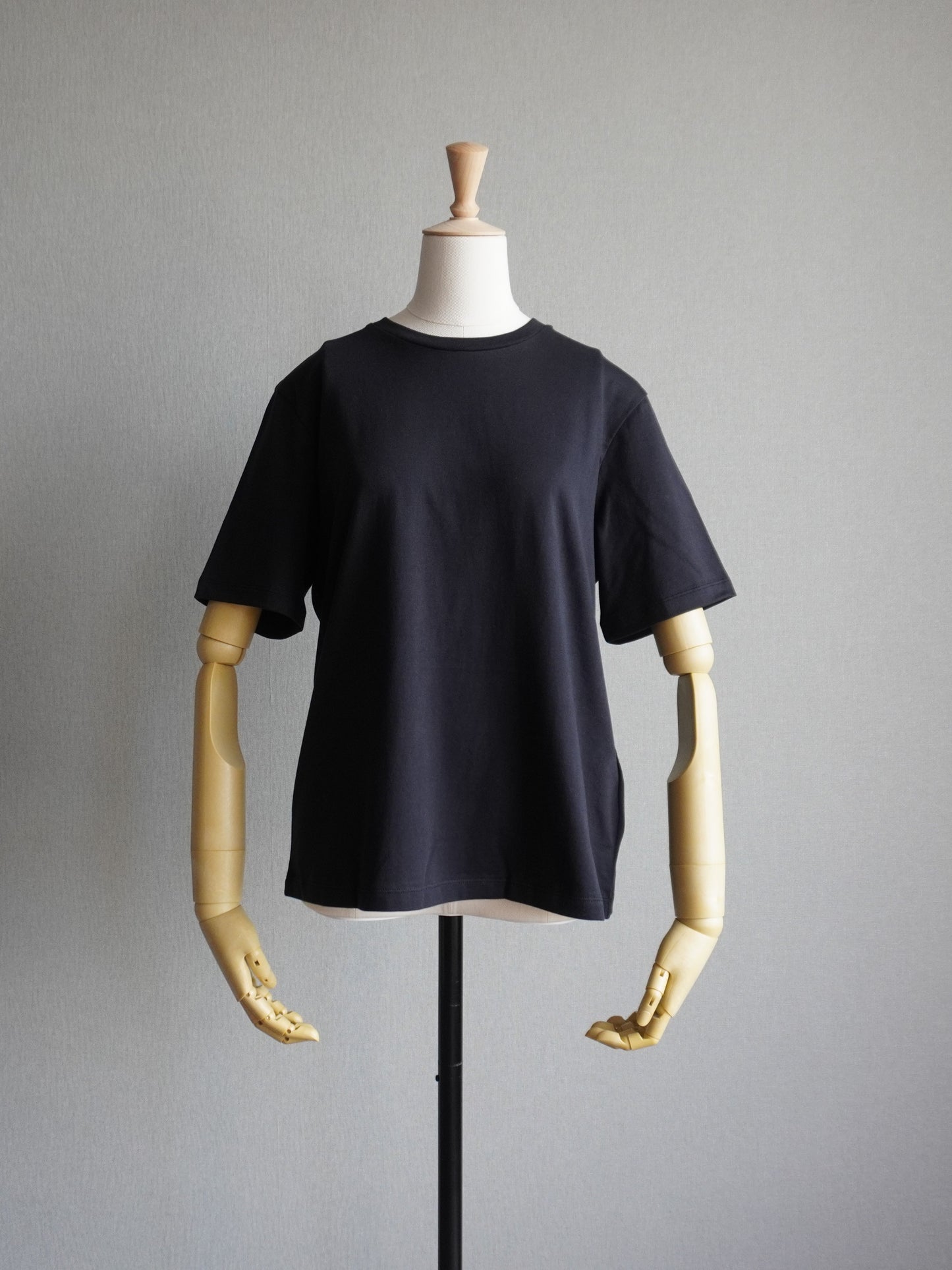 スビンコットンレギュラーTシャツ BLACK