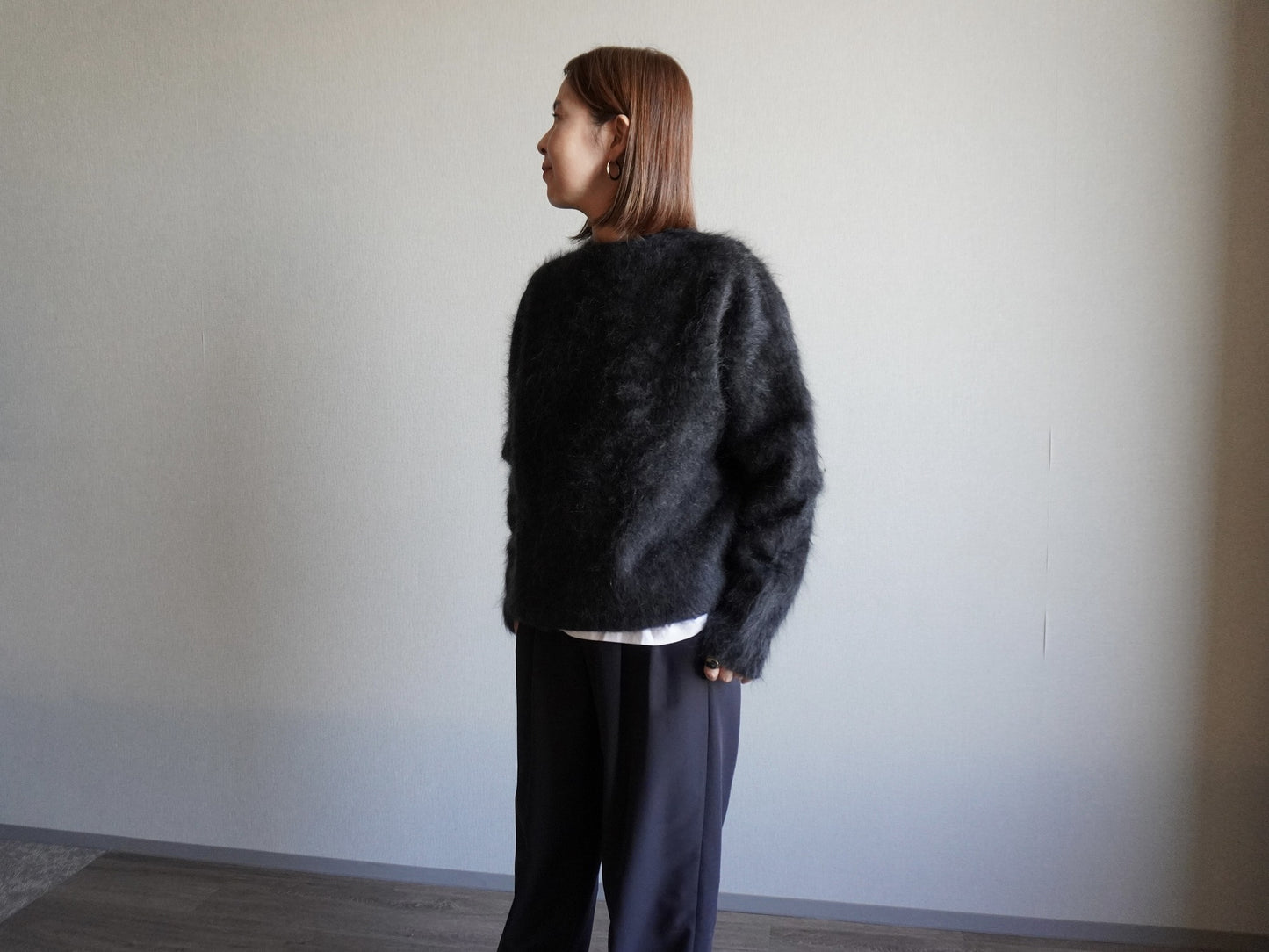 ファーカシミヤ プルオーバー