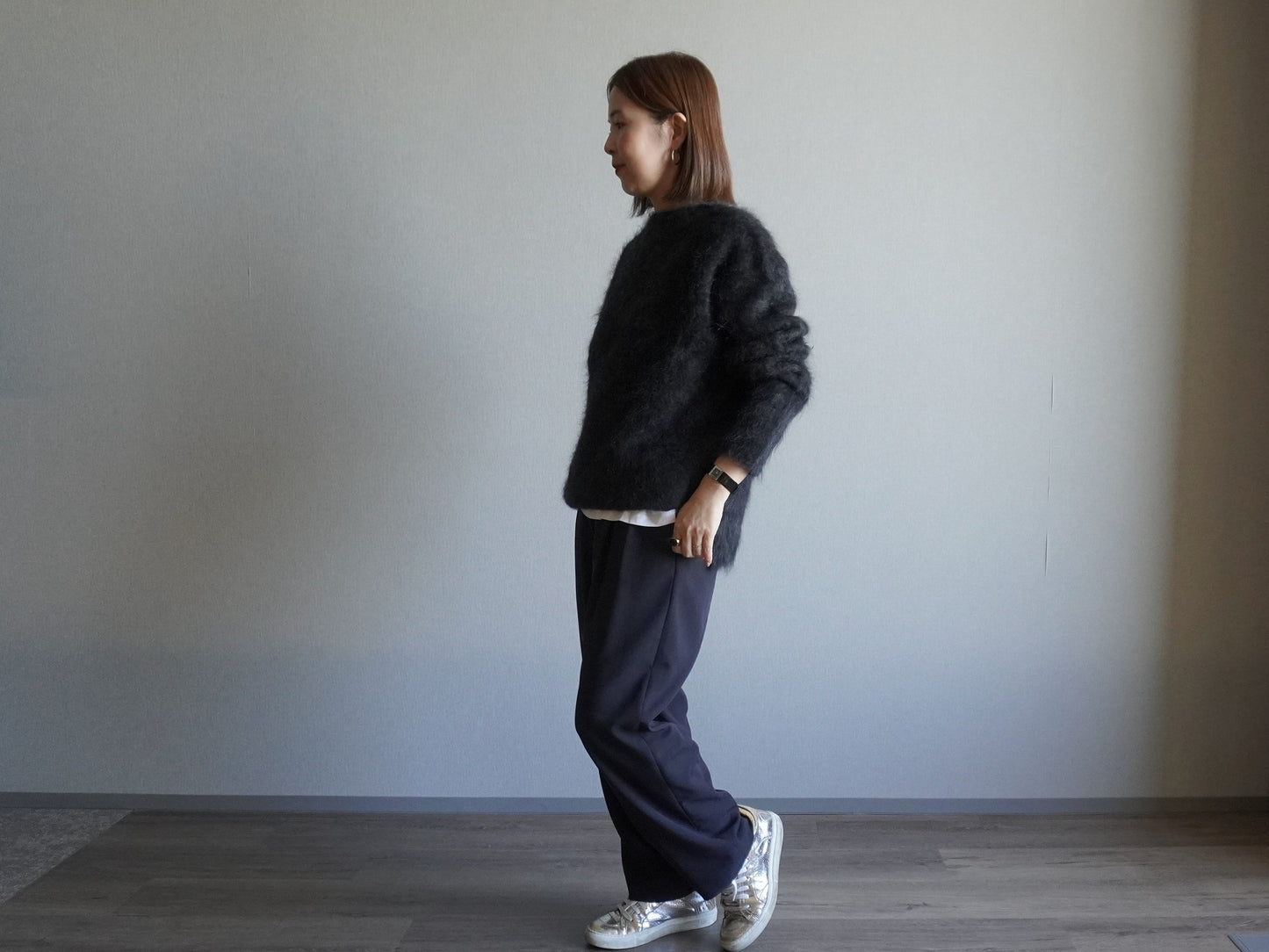 ファーカシミヤ プルオーバー