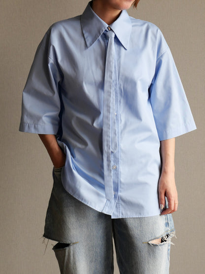 hiro23コラボボウタイ付きシャツ