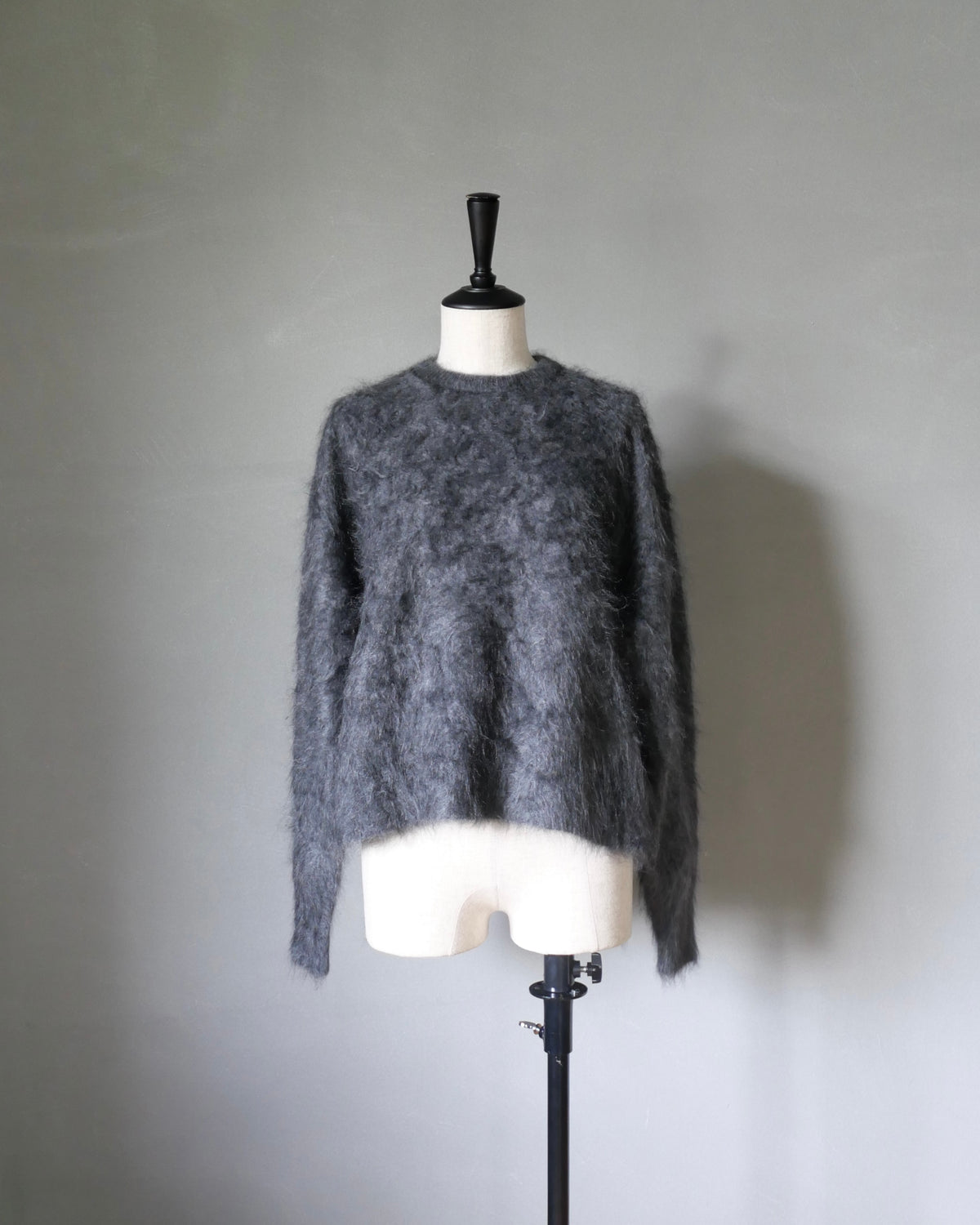 ファーカシミヤプルオーバー　グレー