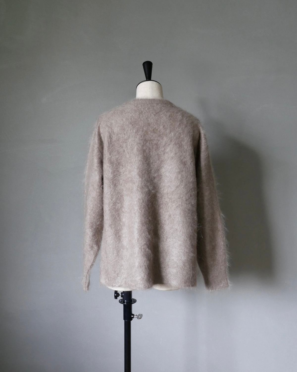 ファーカシミヤプルオーバー　ベージュ