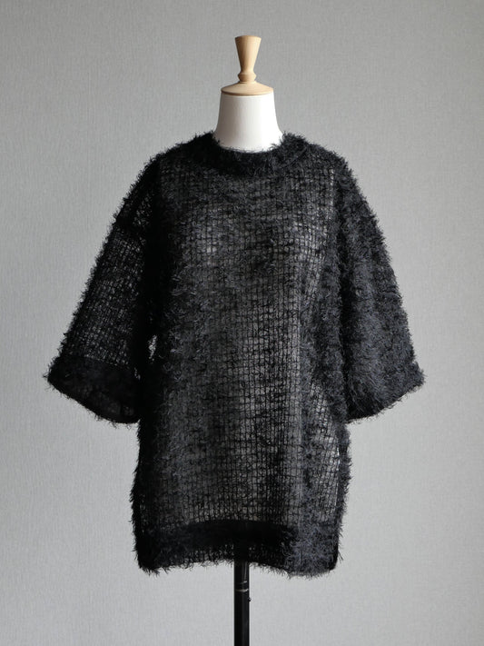 フェザープルオーバー　ブラック